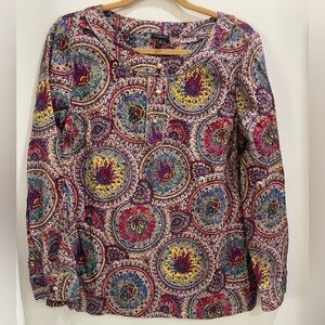 Talbots Multicolor Paisley Women's Blouse